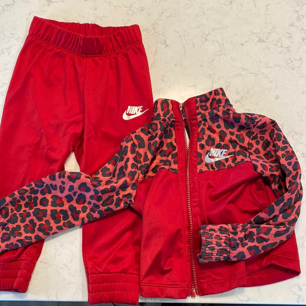 Nike baby leopard tracksuit